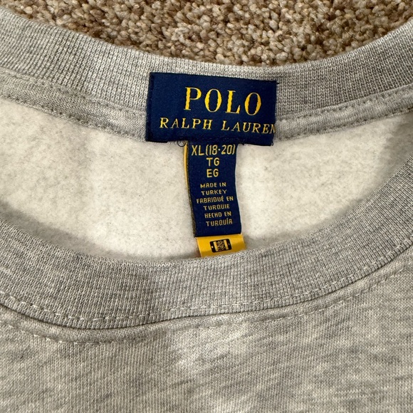 Polo by Ralph Lauren Heather Gray Sweatshirt - Picture 3 of 3